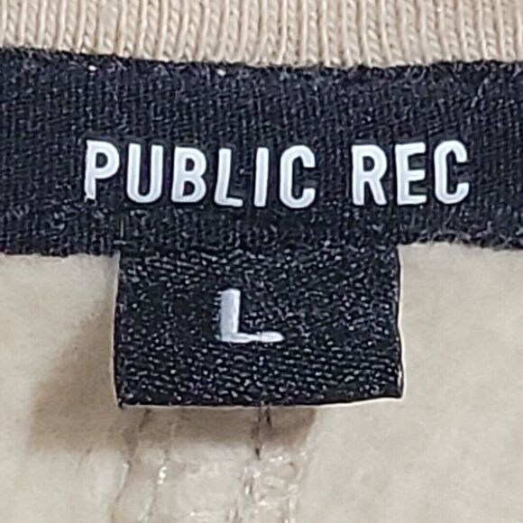 Public Rec Luxe Fleece Crop Sweatshirt Womens Large High Neck Pullover Pockets - Picture 8 of 10